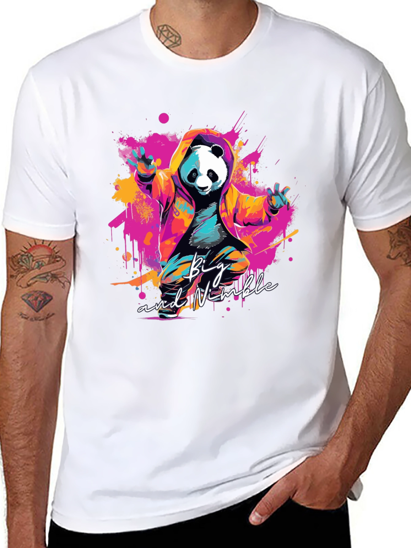 Big & Nimble Panda Graphic T-Shirt