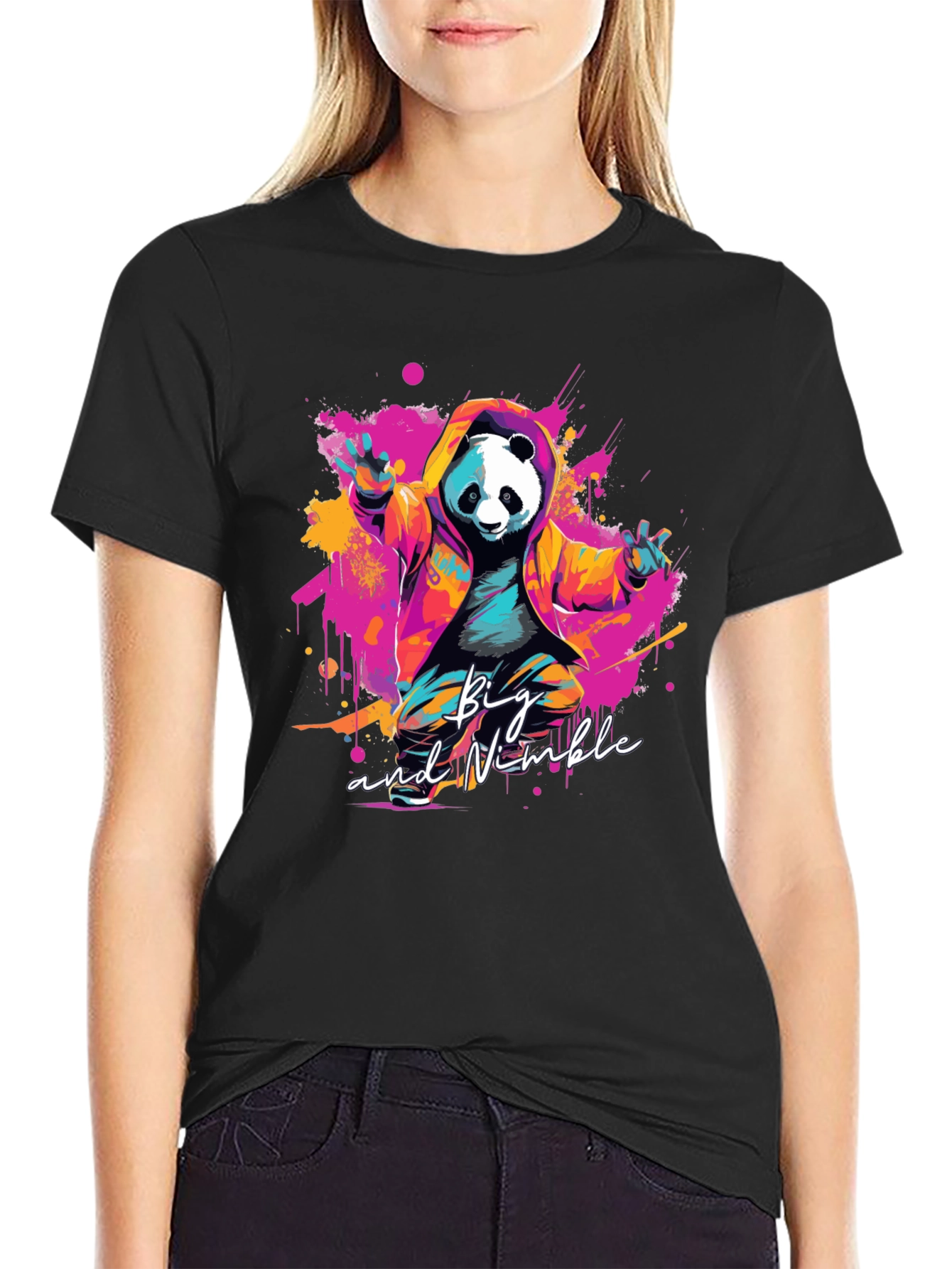 Big & Nimble Panda Graphic T-Shirt