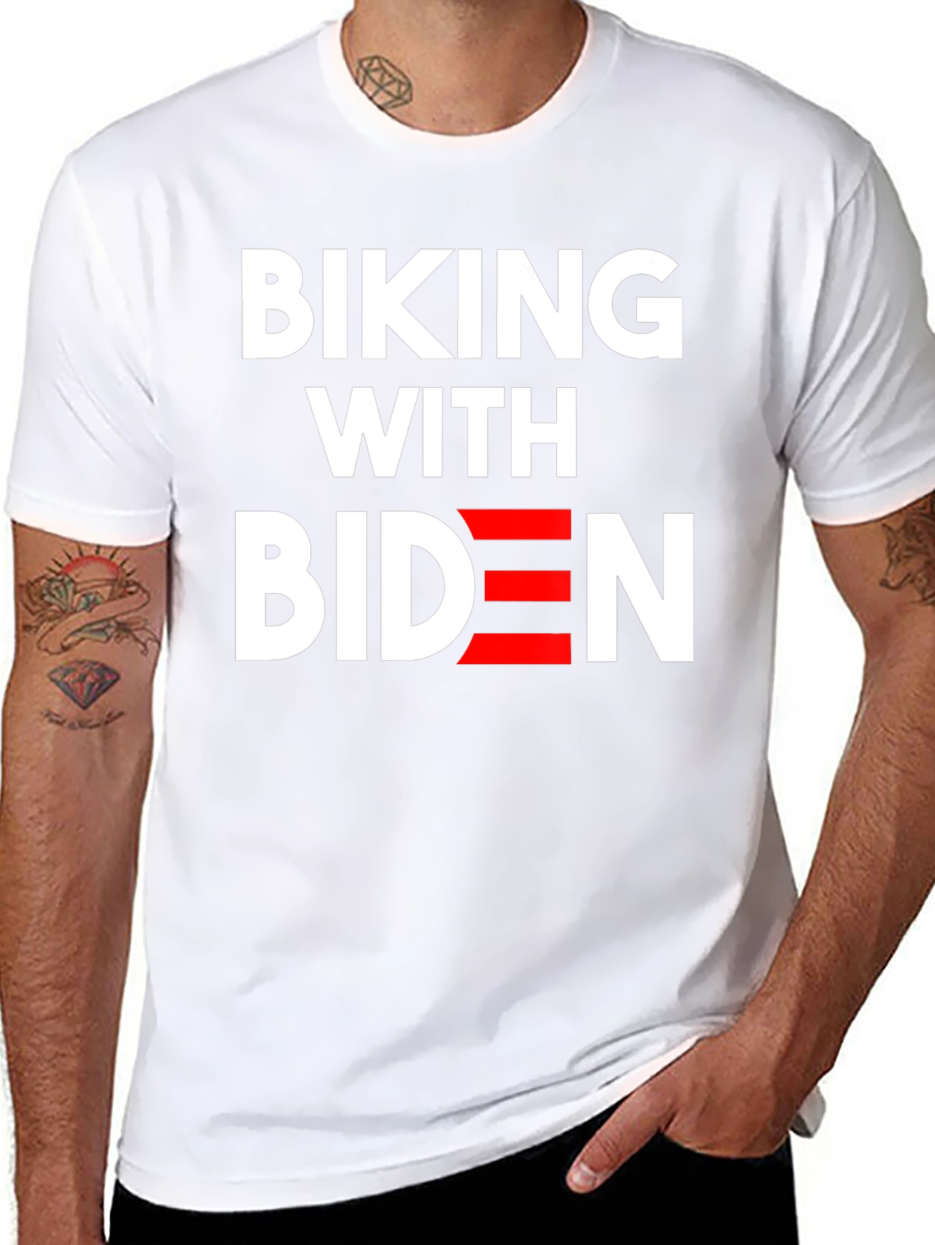 Biking with Biden Graphic T-Shirt