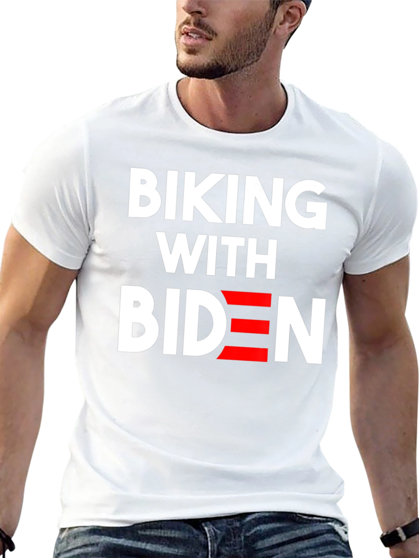Biking with Biden Graphic T-Shirt