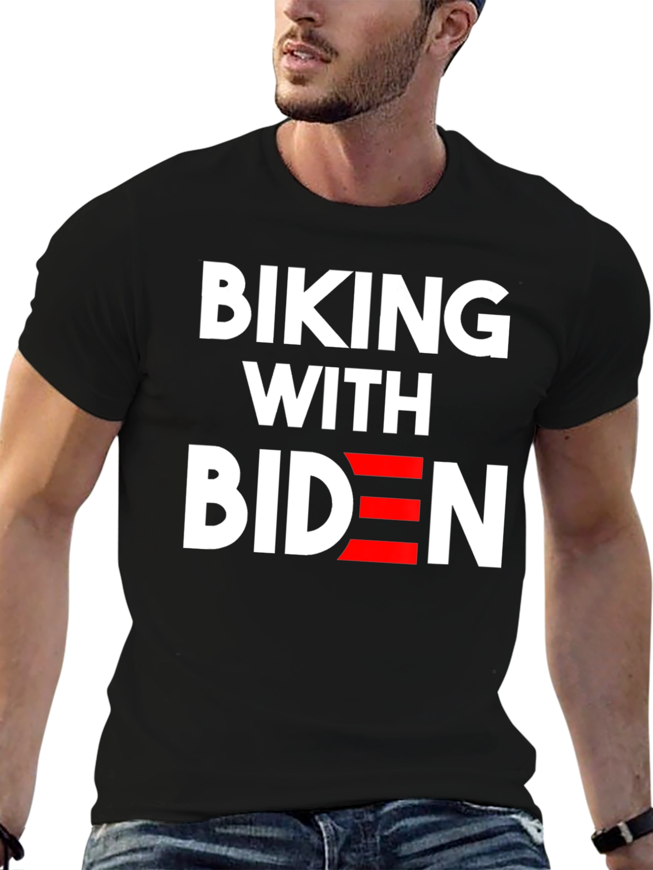 Biking with Biden Graphic T-Shirt