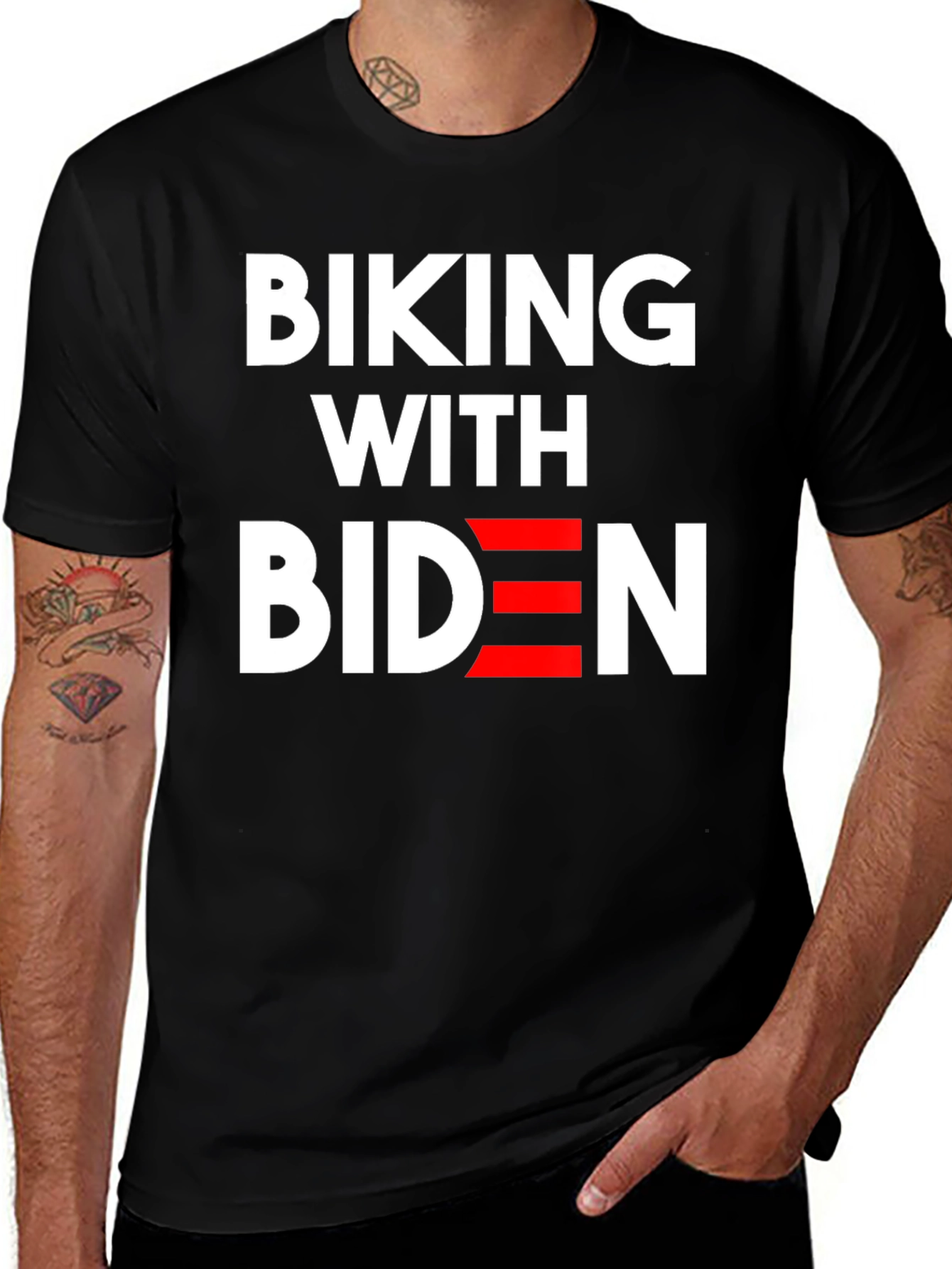 Biking with Biden Graphic T-Shirt