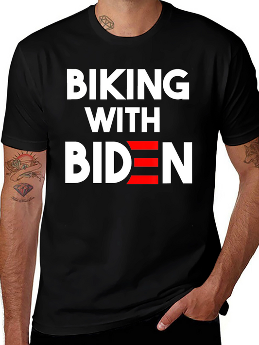 Biking with Biden Graphic T-Shirt