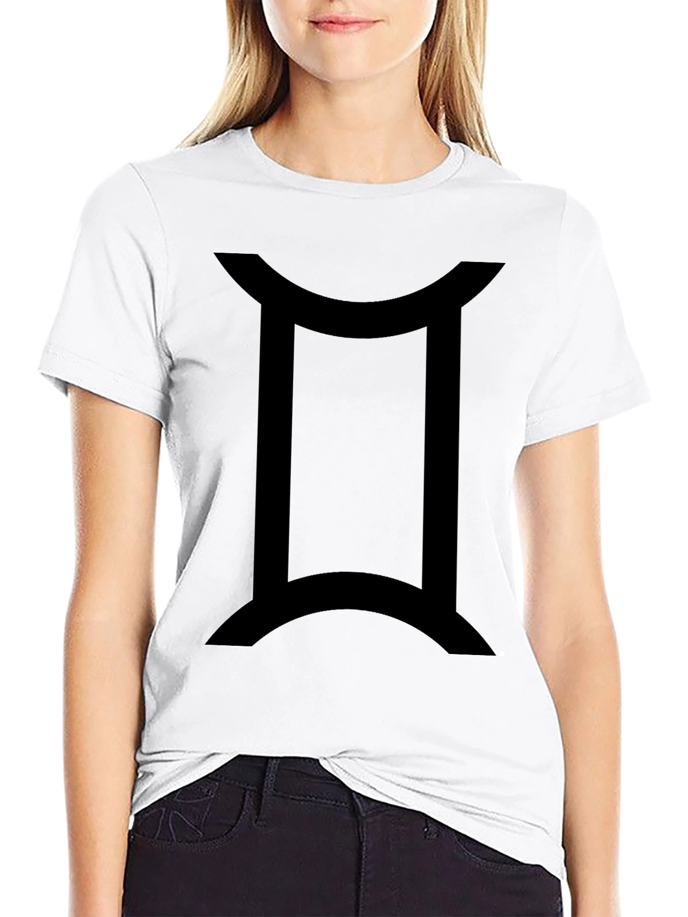 Gemini Zodiac Graphic Tee - Black Cotton T-Shirt