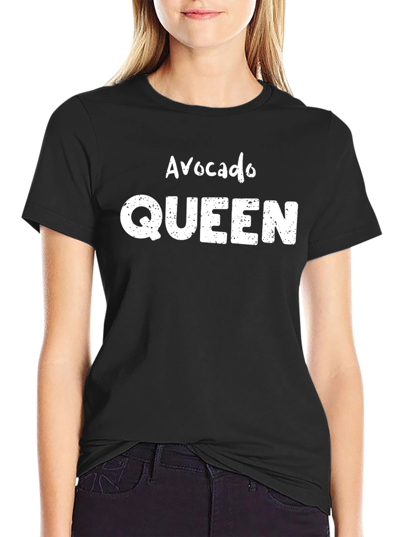 Avocado Queen Graphic Tee - Unisex Black T-Shirt