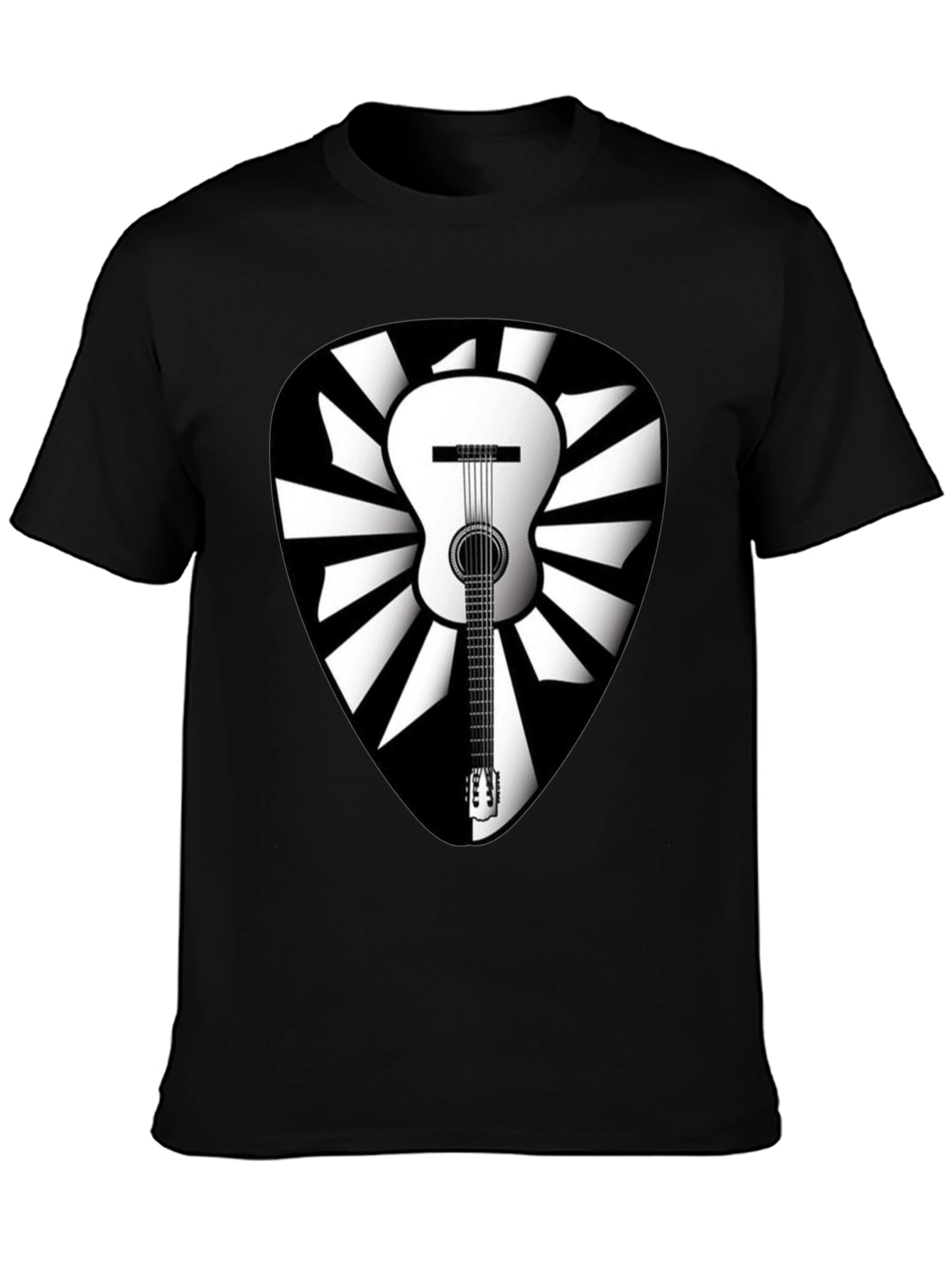 Guitar Pick Graphic Tee - Music Lover Shirt