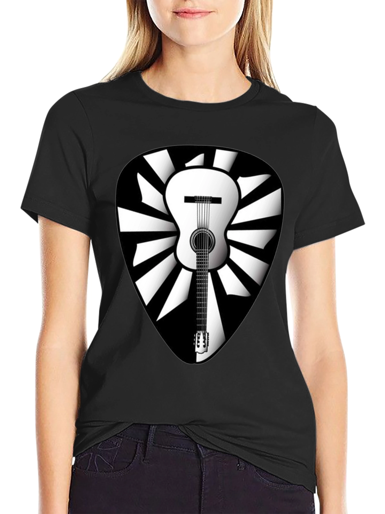 Guitar Pick Graphic Tee - Music Lover Shirt