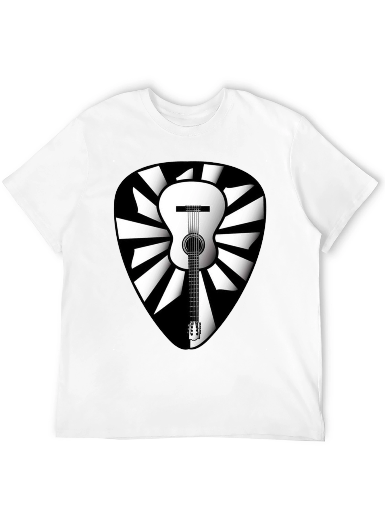 Guitar Pick Graphic Tee - Music Lover Shirt
