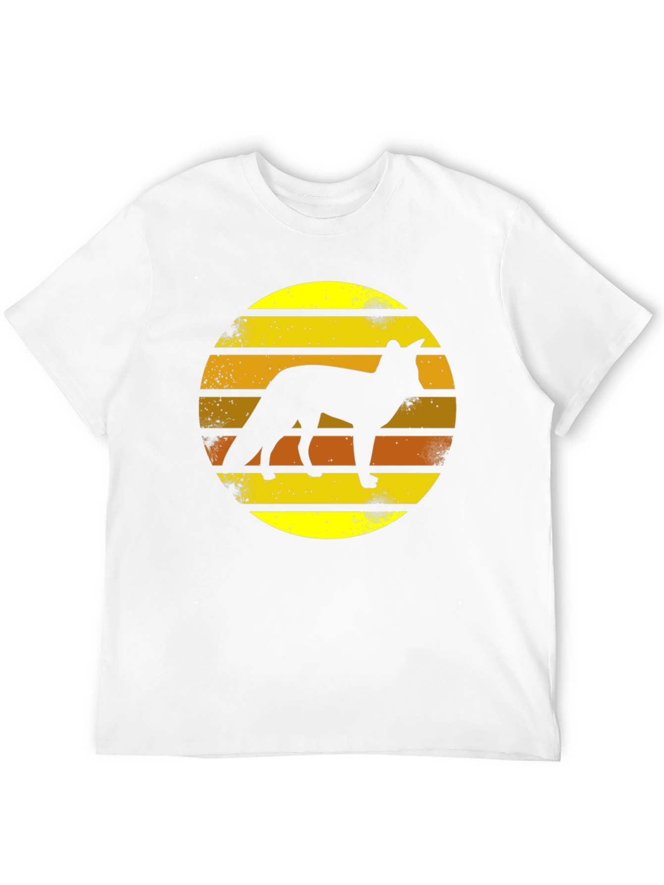 Retro Fox Silhouette T-Shirt - Sunset Graphic Tee