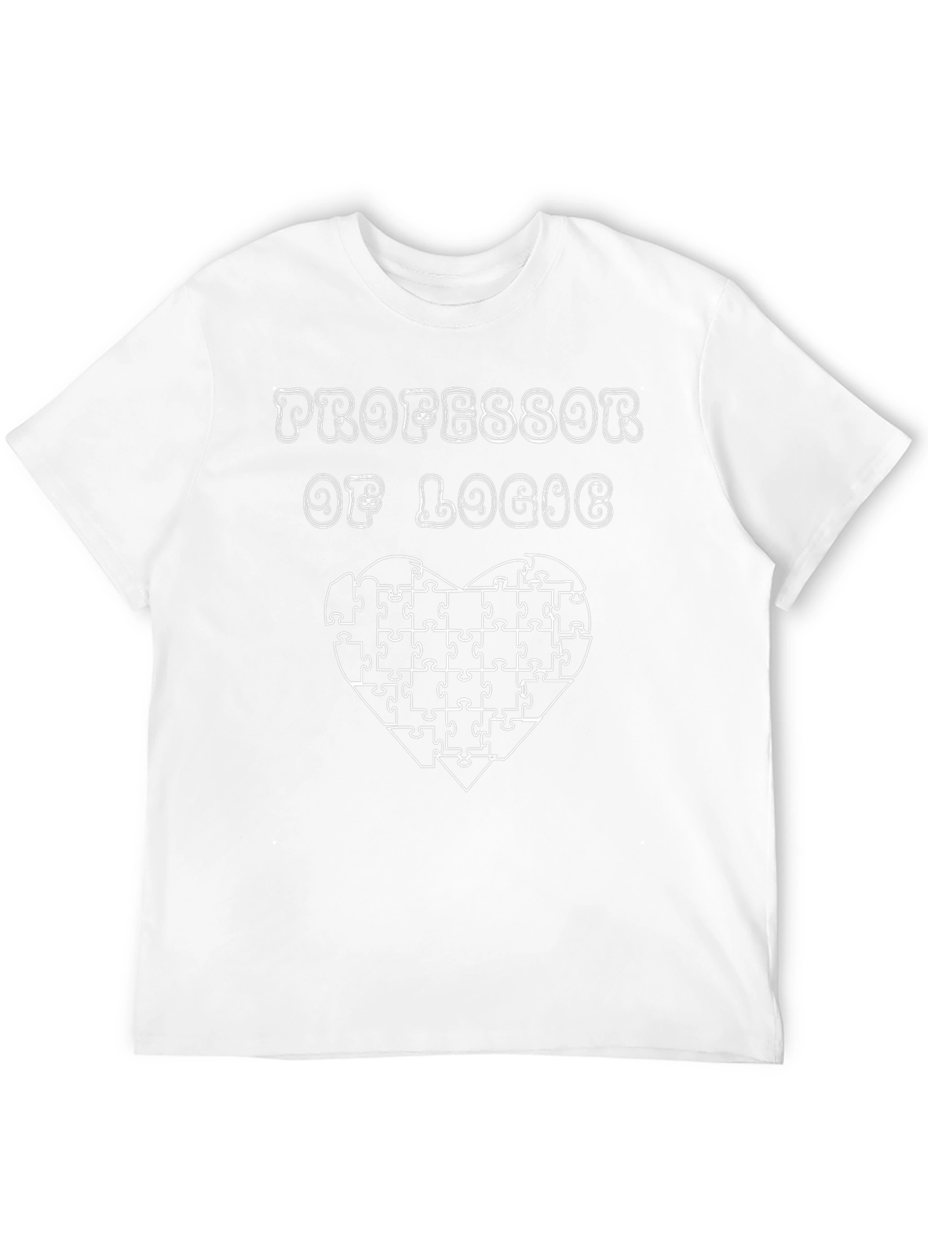 Professor of Logic T-Shirt - Puzzle Heart Tee