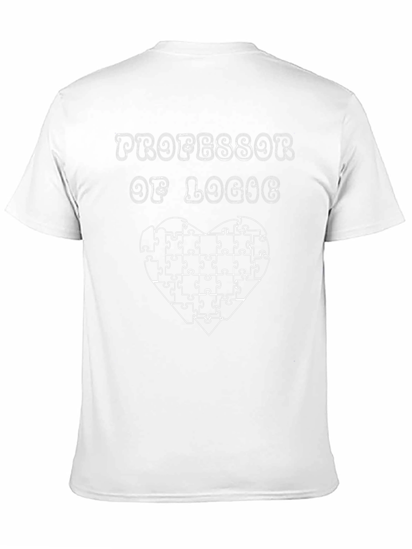 Professor of Logic T-Shirt - Puzzle Heart Tee