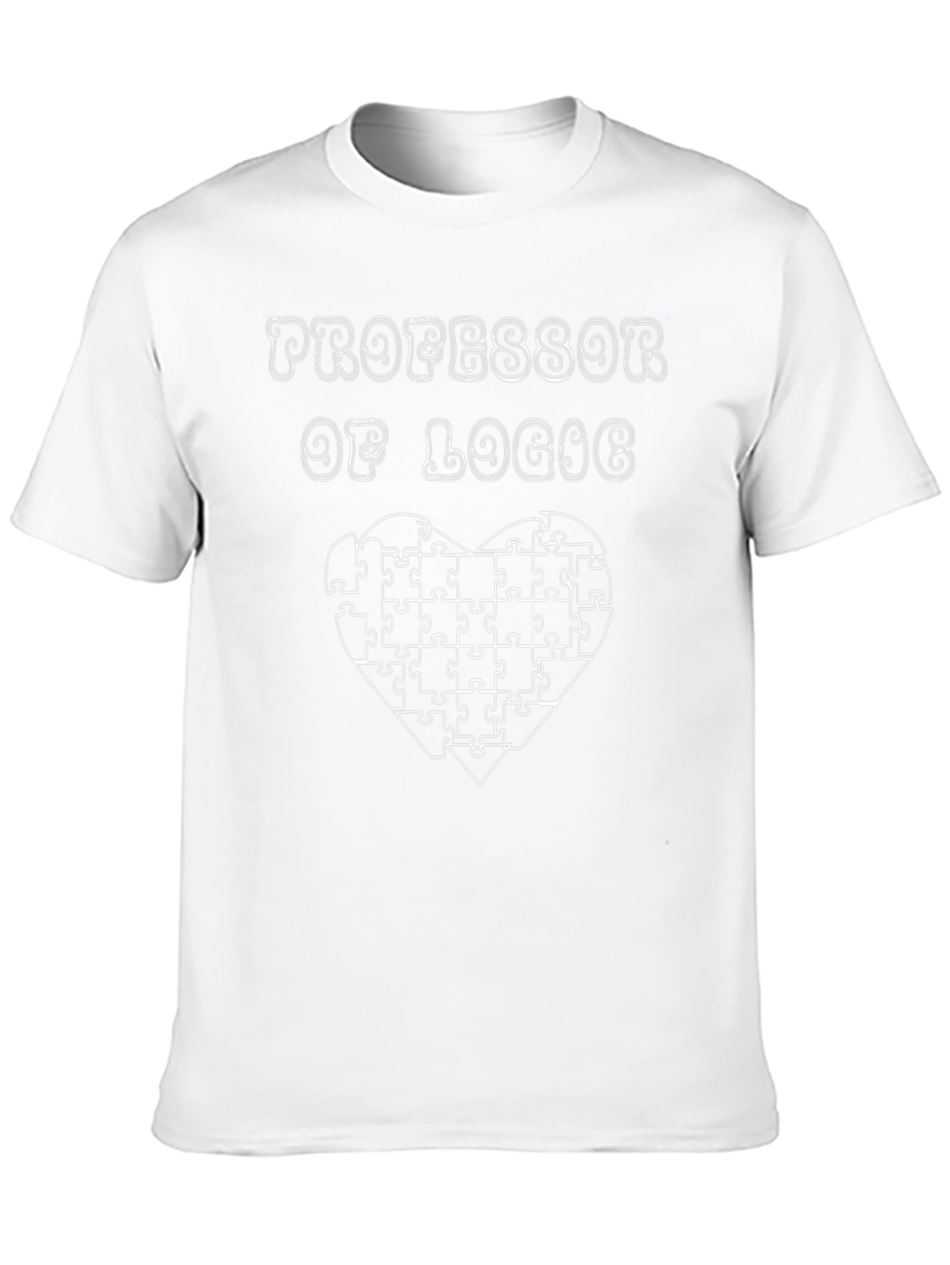 Professor of Logic T-Shirt - Puzzle Heart Tee