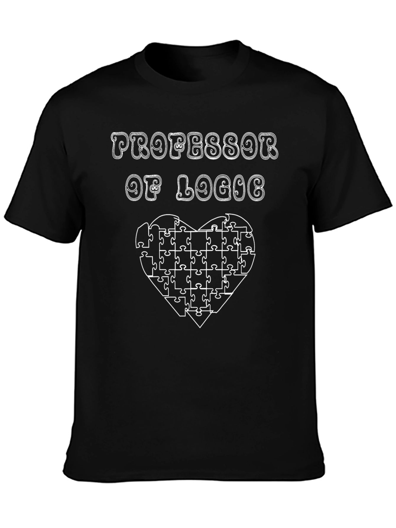 Professor of Logic T-Shirt - Puzzle Heart Tee