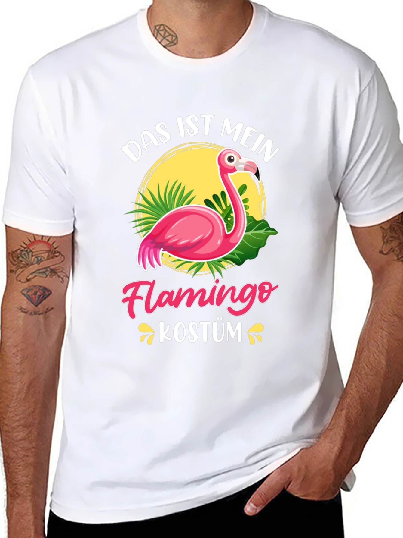 Das Ist Mein Flamingo Kostüm Graphic Tee