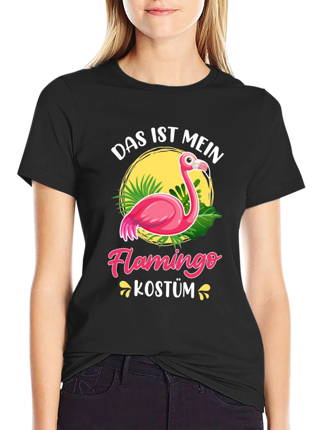 Das Ist Mein Flamingo Kostüm Graphic Tee