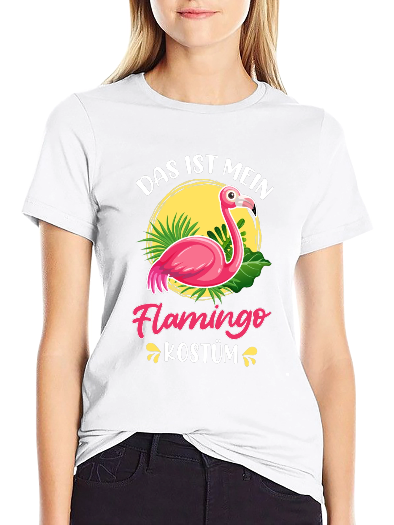 Das Ist Mein Flamingo Kostüm Graphic Tee