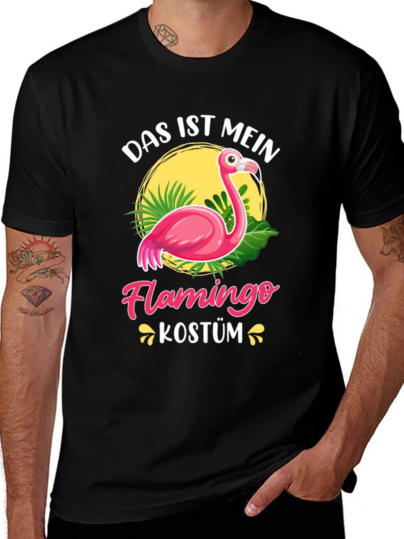 Das Ist Mein Flamingo Kostüm Graphic Tee