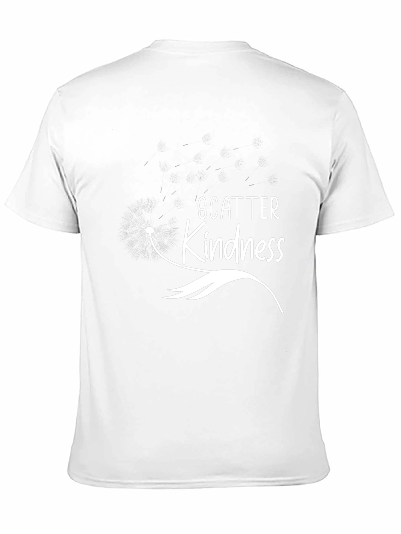 Scatter Kindness Graphic Print Black T-Shirt