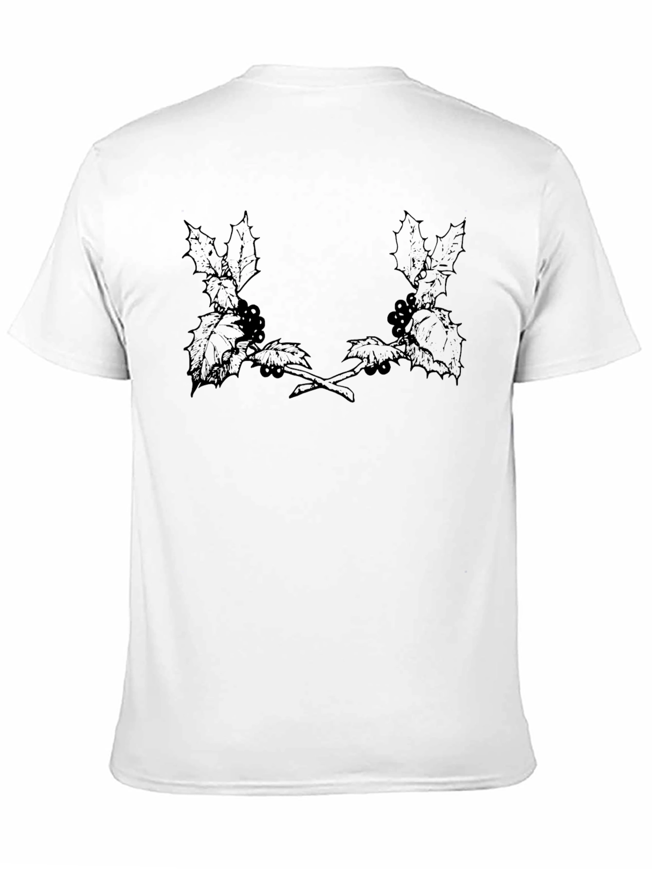 Black Holly Berry Tee - Classic Holiday Style