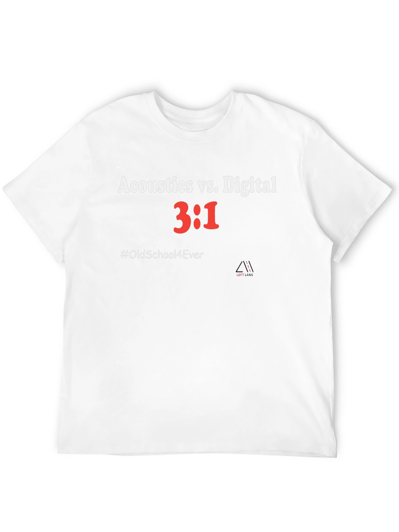 Acoustics vs Digital T-Shirt - Old School Music Tee