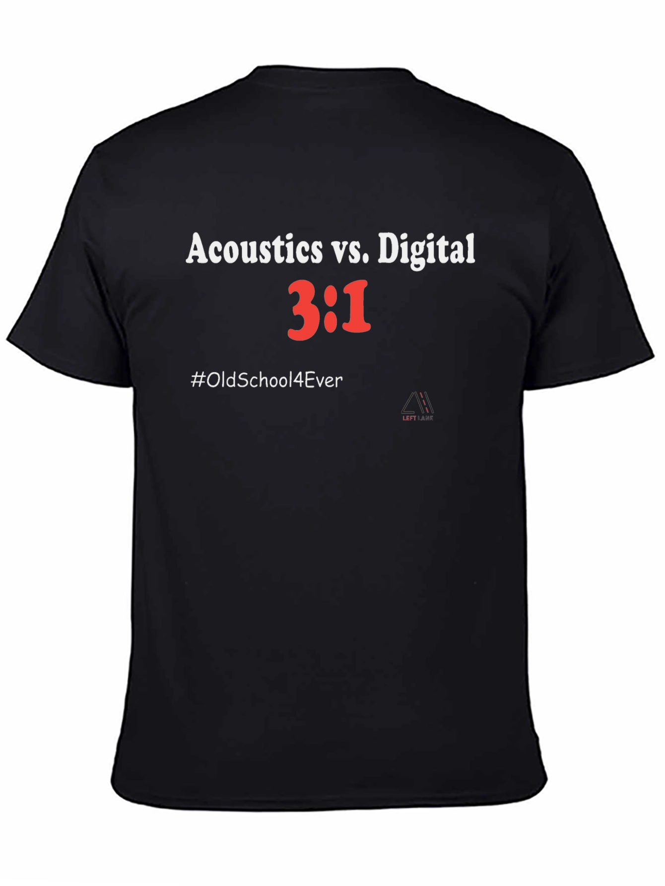 Acoustics vs Digital T-Shirt - Old School Music Tee
