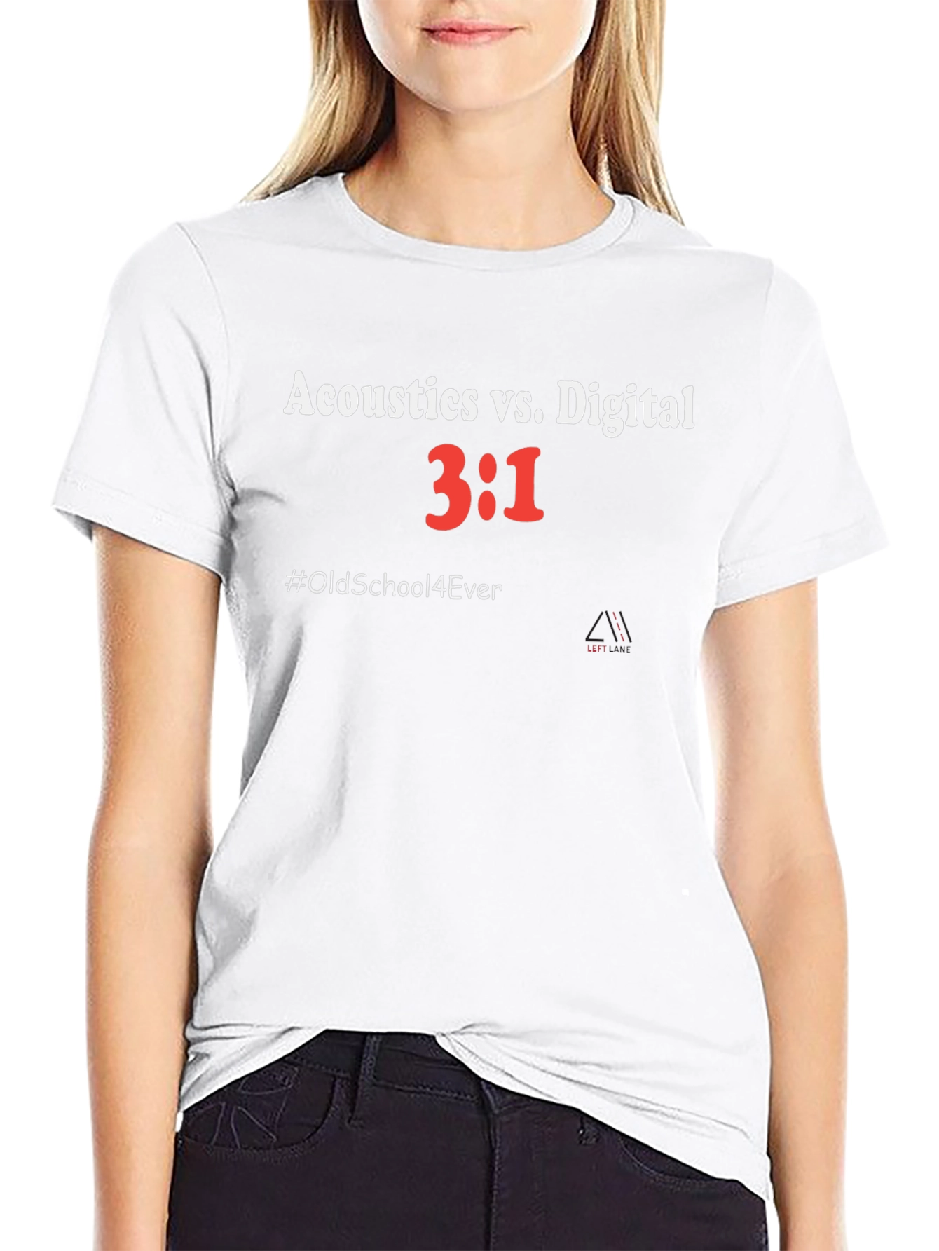 Acoustics vs Digital T-Shirt - Old School Music Tee