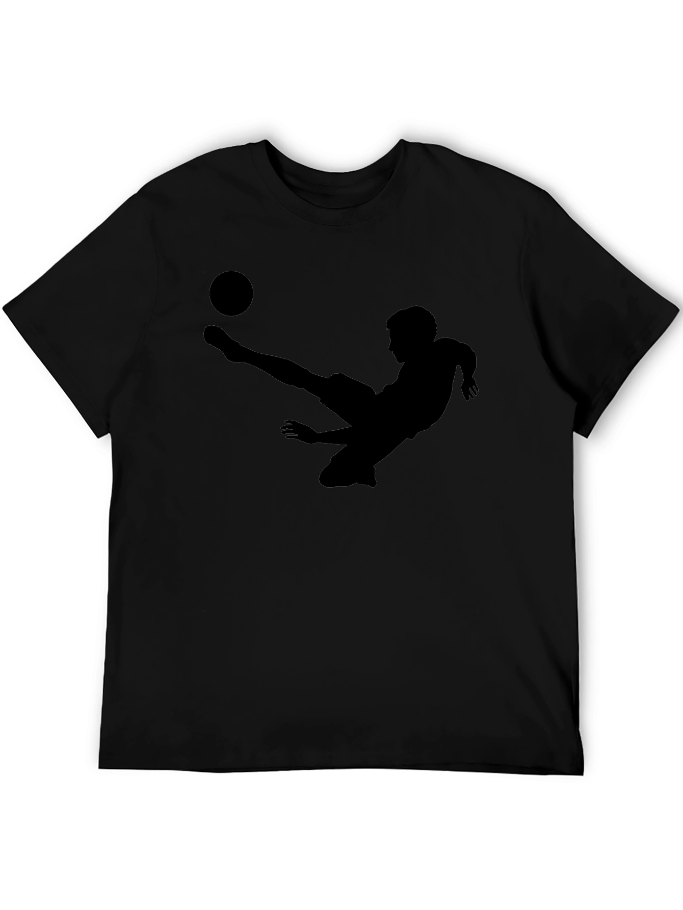 Soccer Player Silhouette Graphic T-Shirt