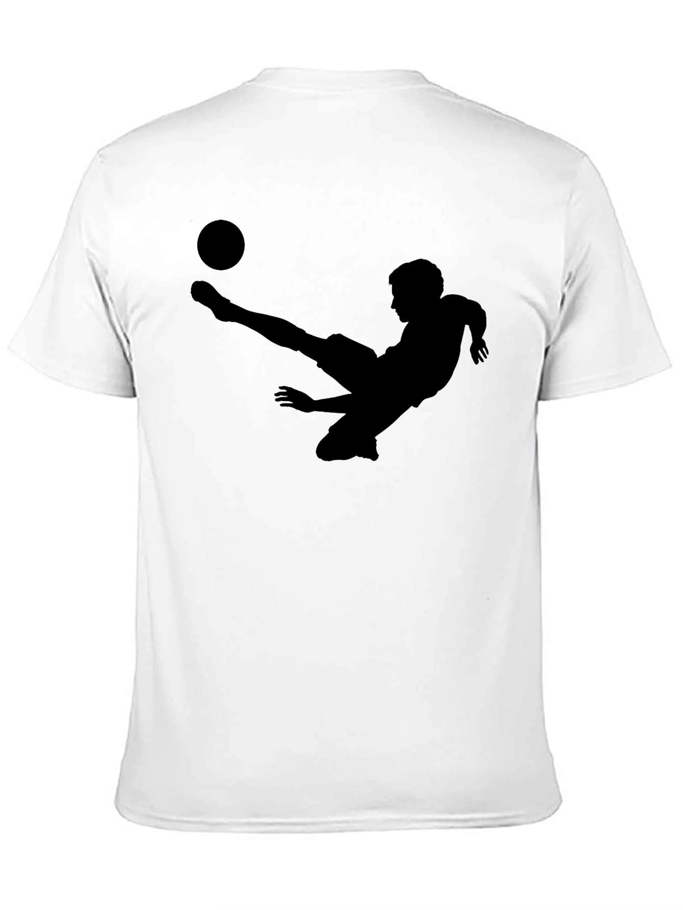 Soccer Player Silhouette Graphic T-Shirt