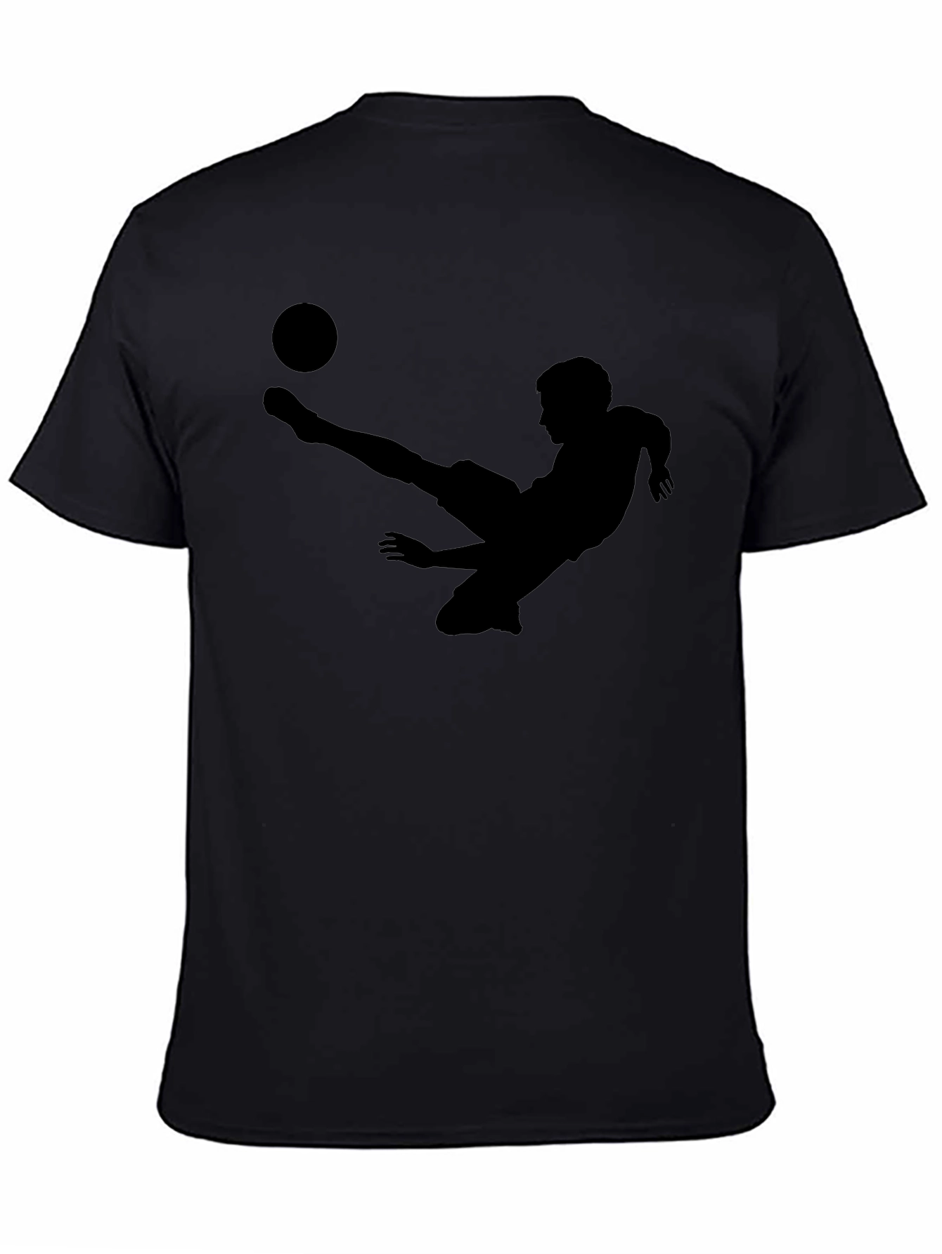 Soccer Player Silhouette Graphic T-Shirt