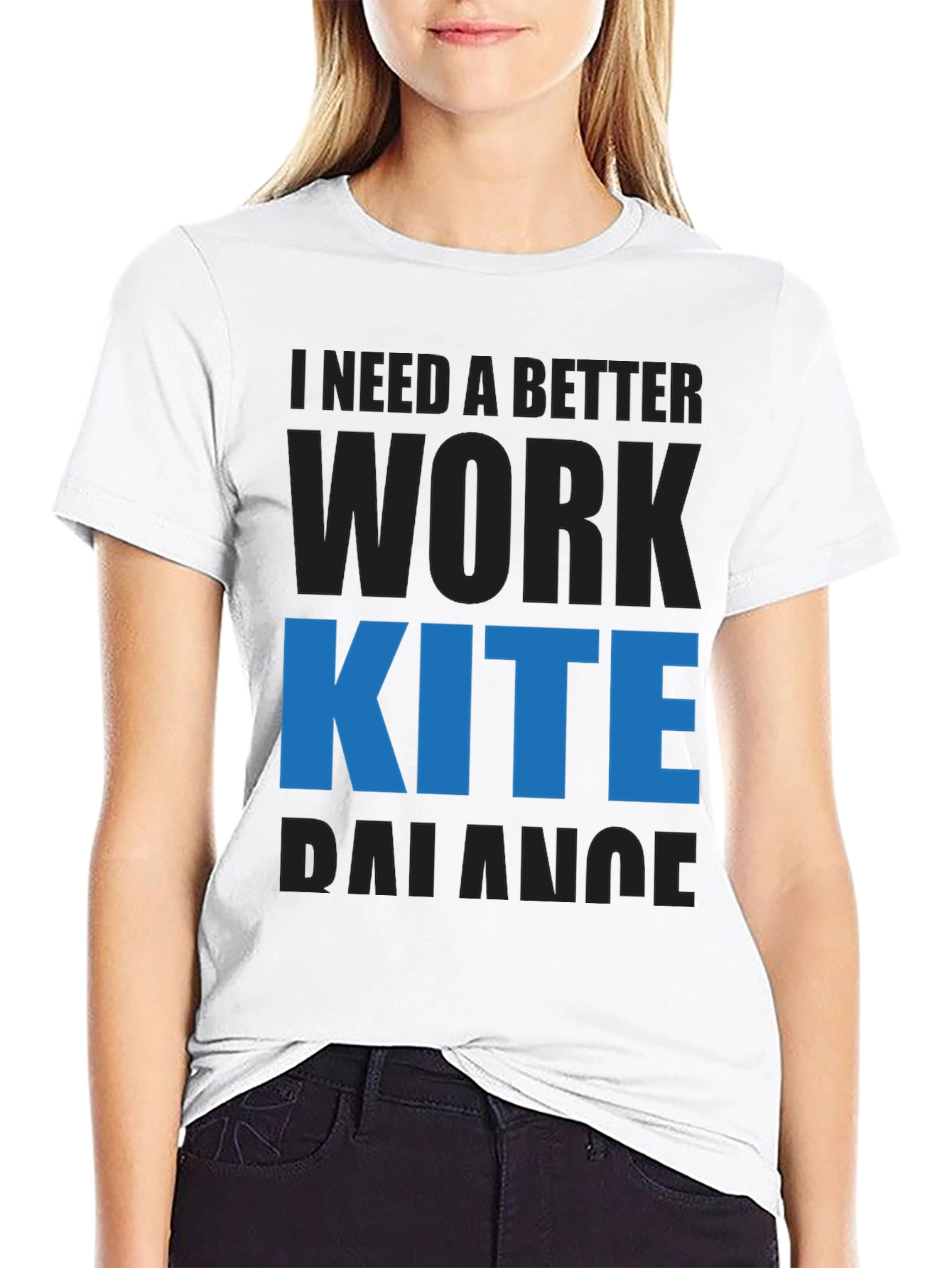 Work Kite Balance T-Shirt - Blue