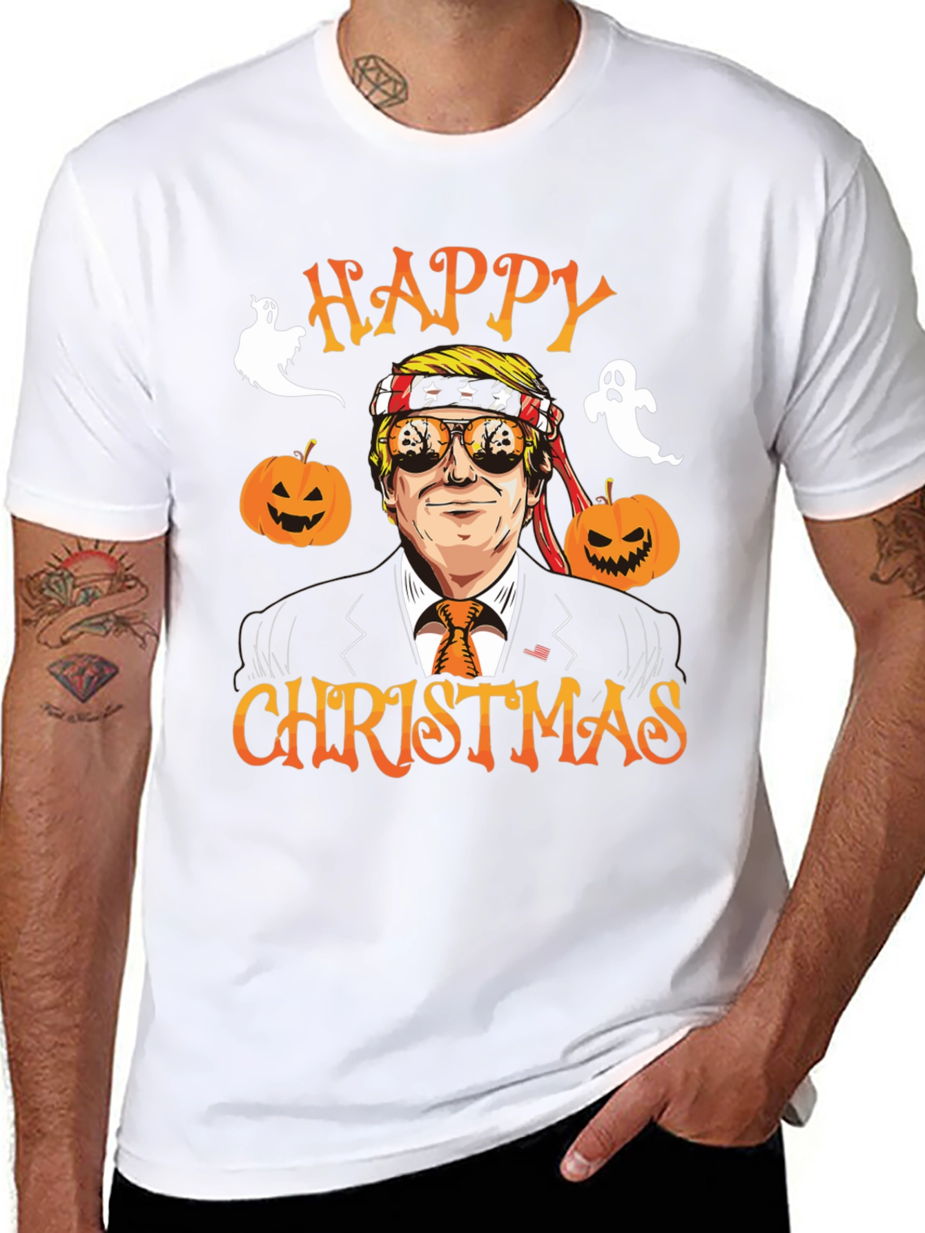 Happy Christmas Trump Halloween T-Shirt