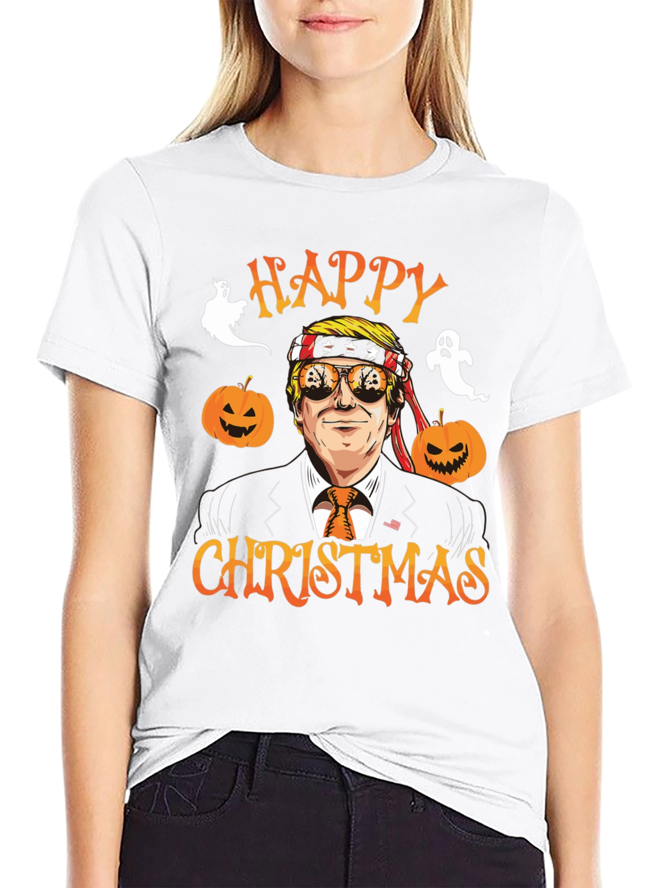 Happy Christmas Trump Halloween T-Shirt