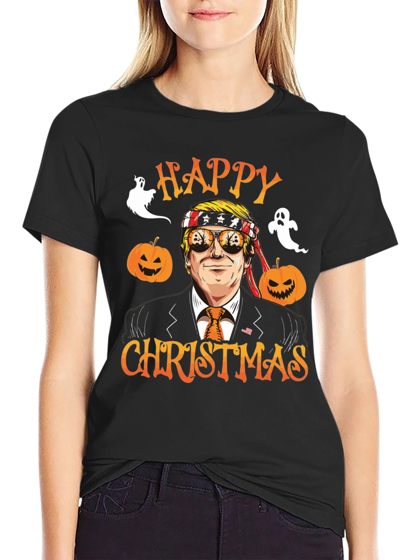 Happy Christmas Trump Halloween T-Shirt