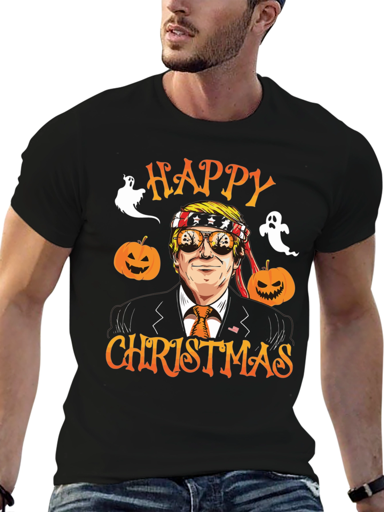 Happy Christmas Trump Halloween T-Shirt