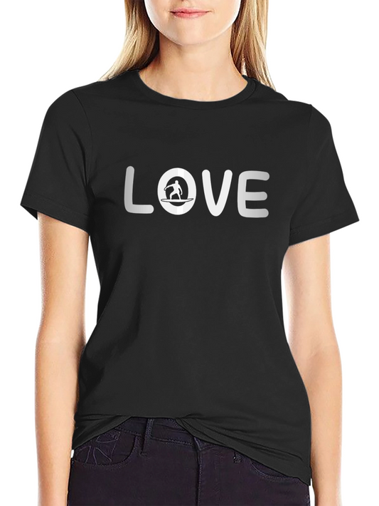 Love Surfing Black T-Shirt - Casual Stylish Tee
