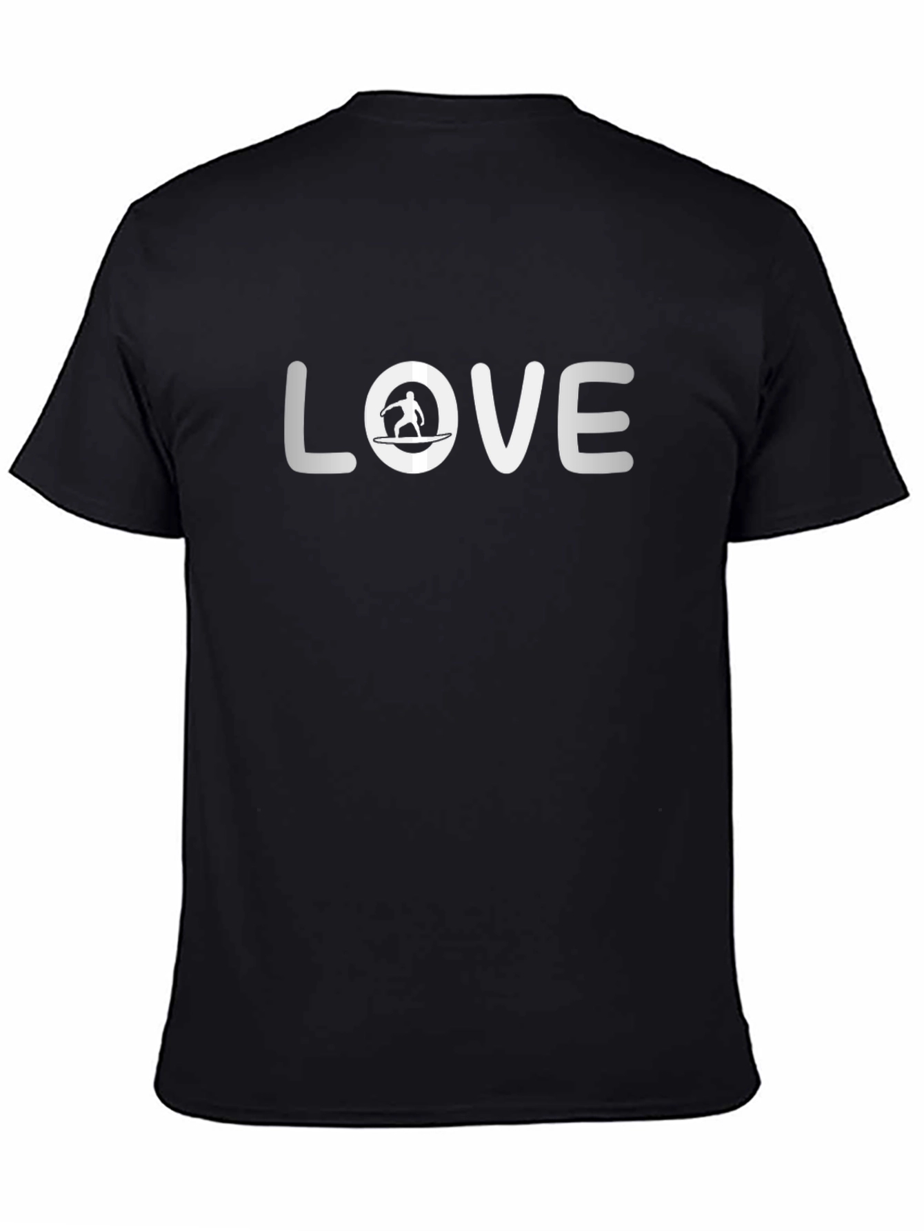 Love Surfing Black T-Shirt - Casual Stylish Tee