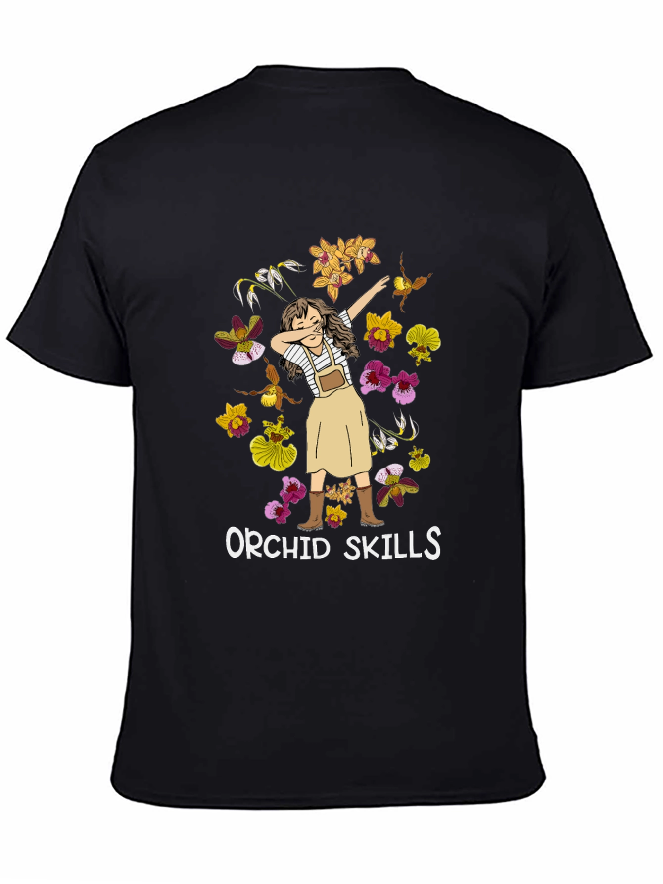 Orchid Skills Dabbing Girl T-Shirt