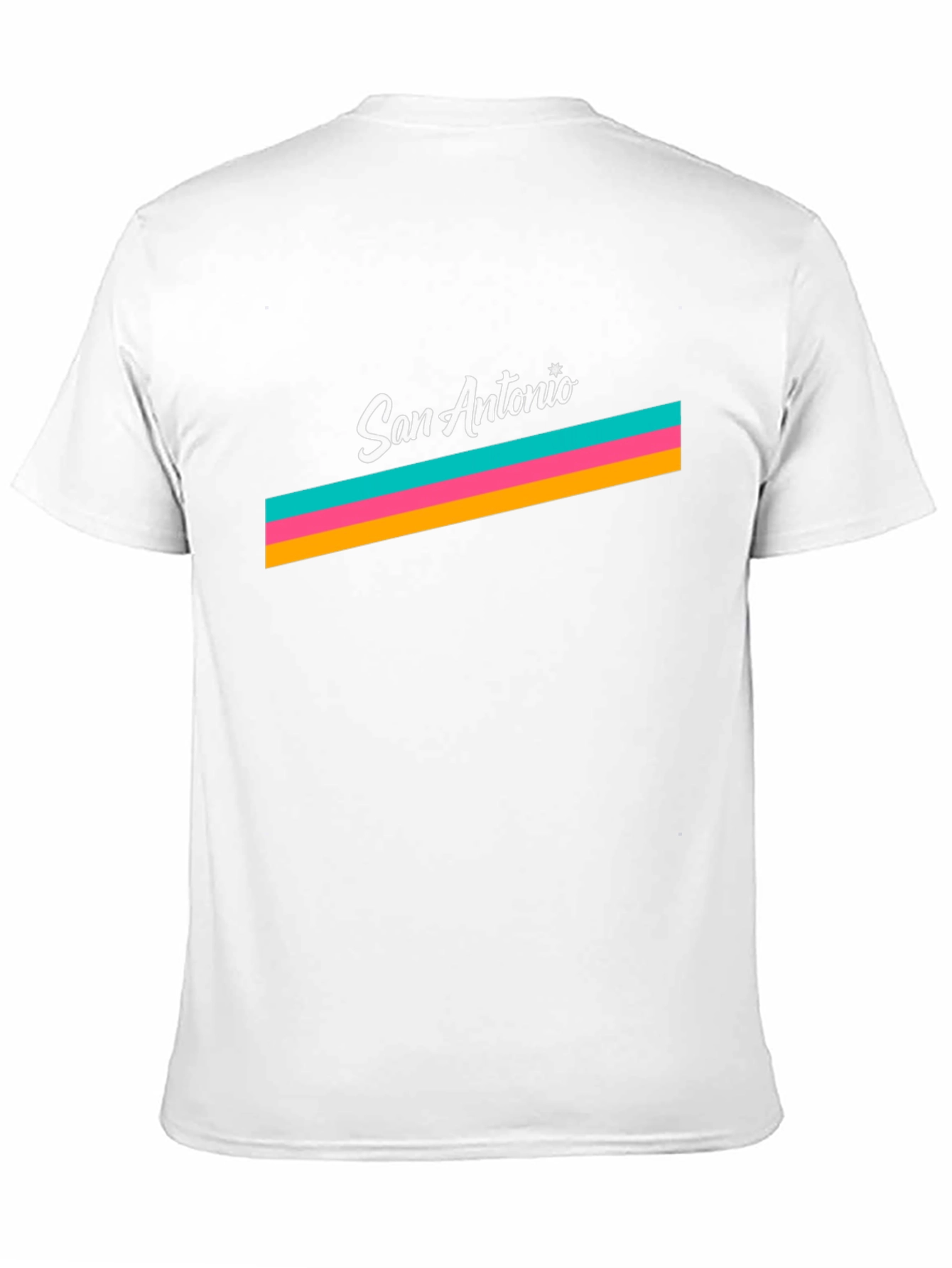 San Antonio Stripes Black T-Shirt