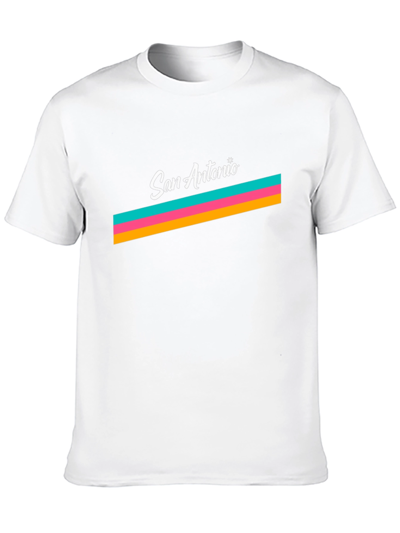 San Antonio Stripes Black T-Shirt