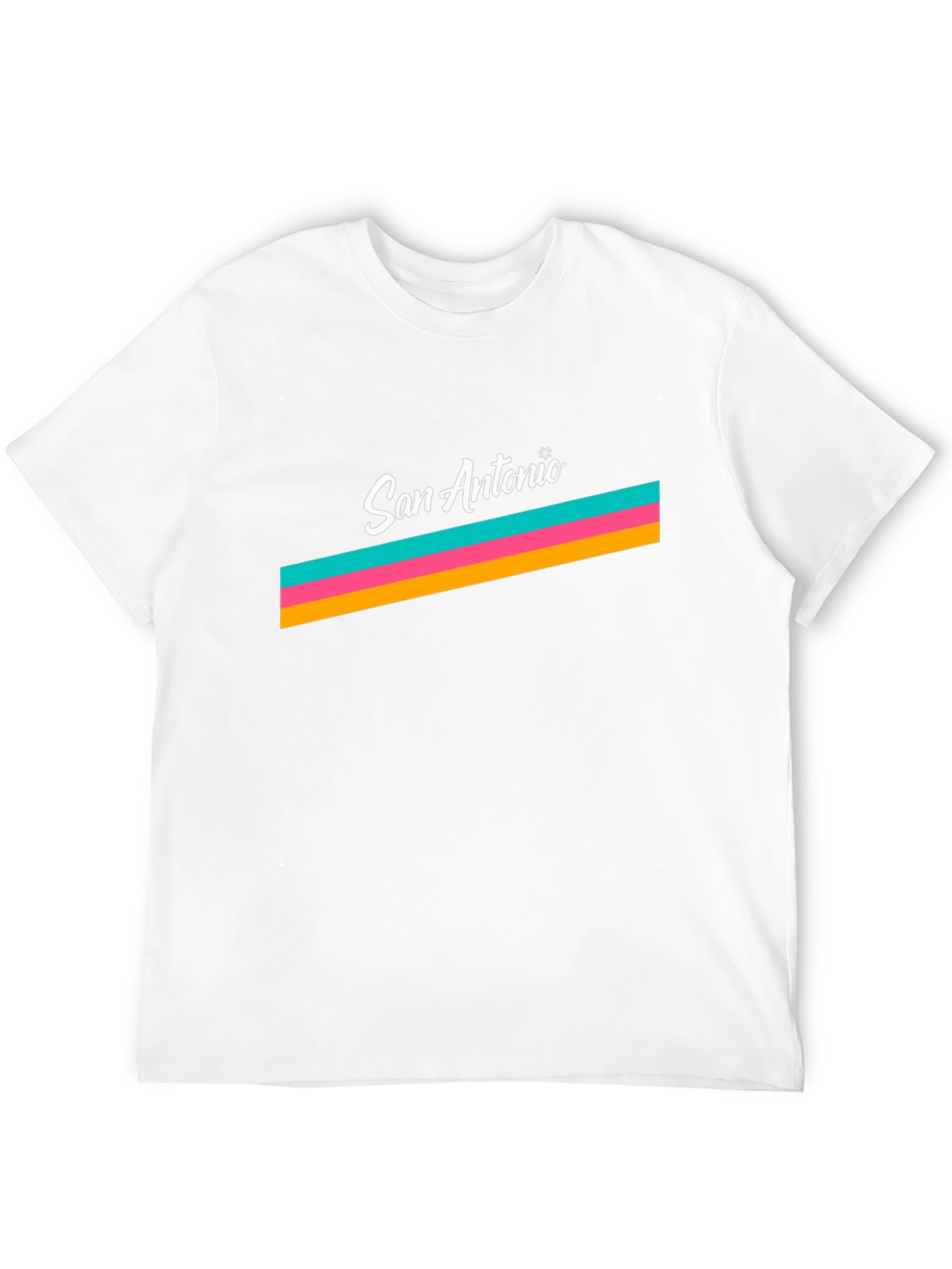 San Antonio Stripes Black T-Shirt