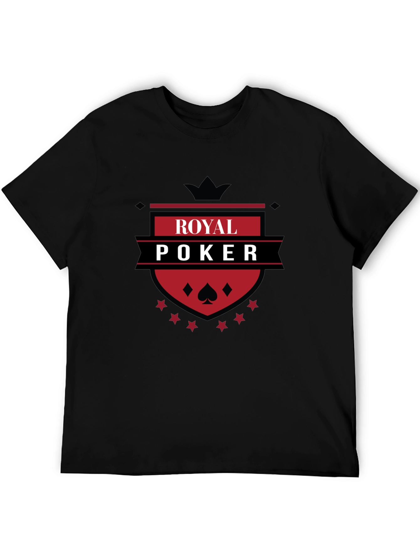 Royal Poker T-Shirt - Black Graphic Tee