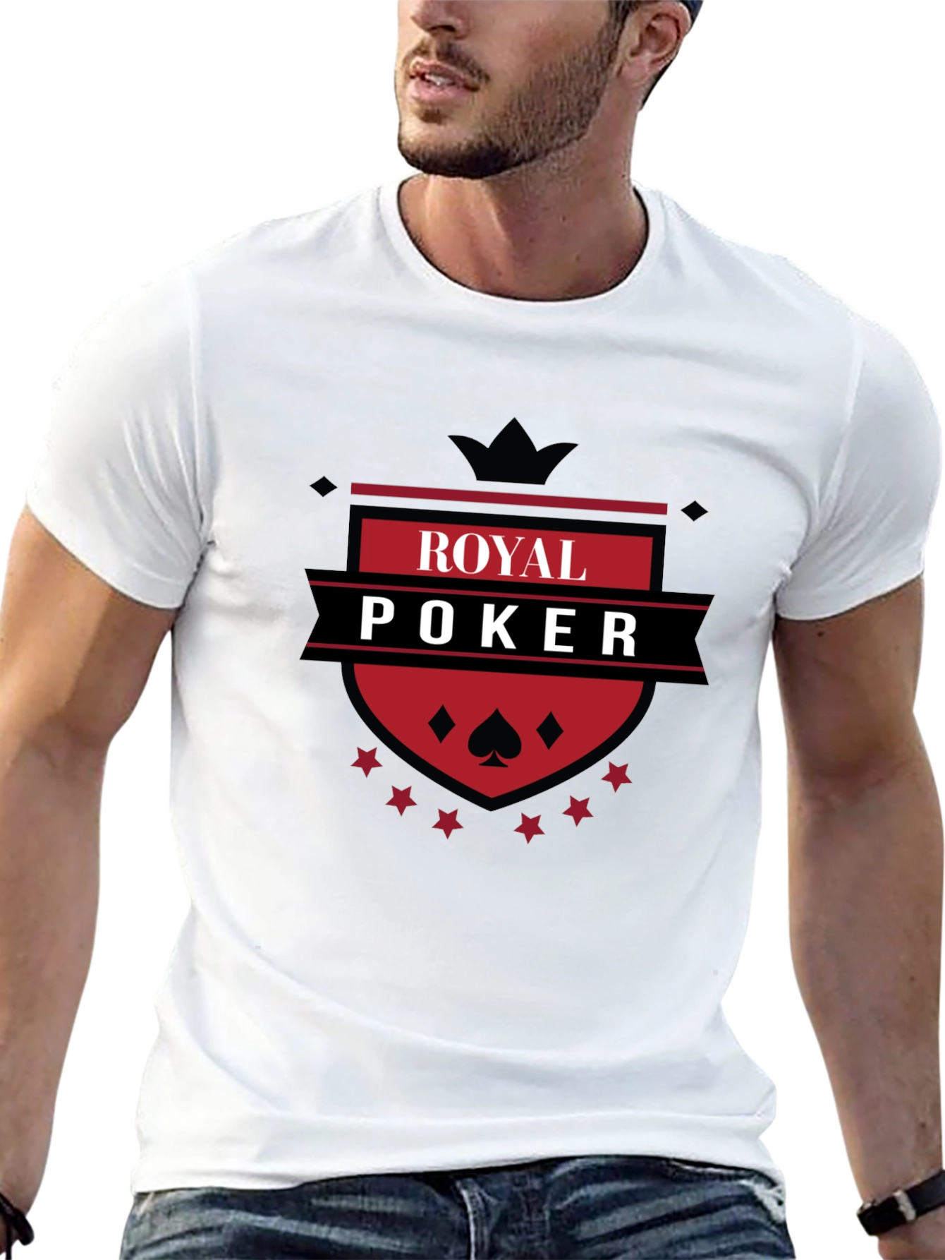 Royal Poker T-Shirt - Black Graphic Tee