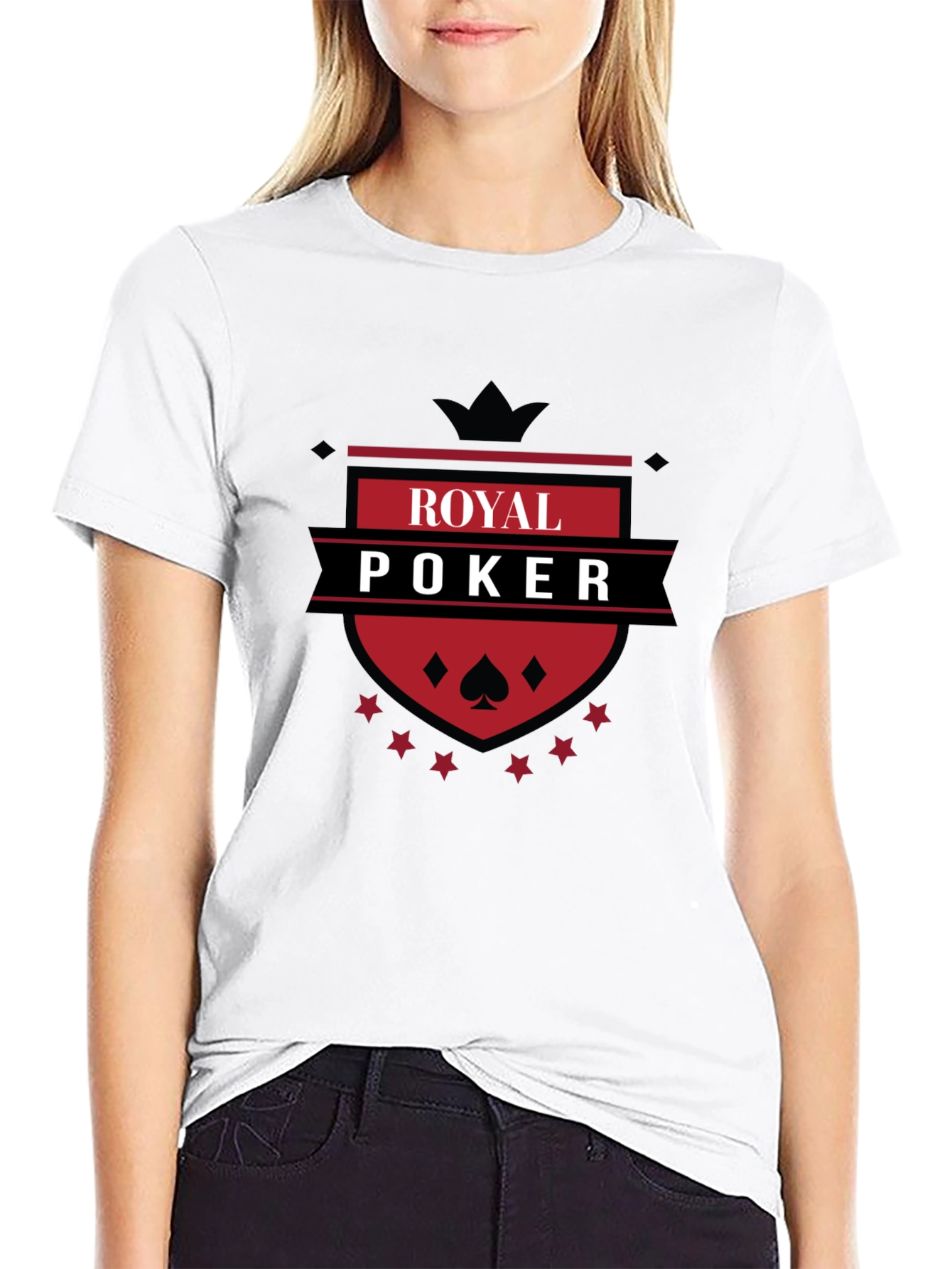 Royal Poker T-Shirt - Black Graphic Tee