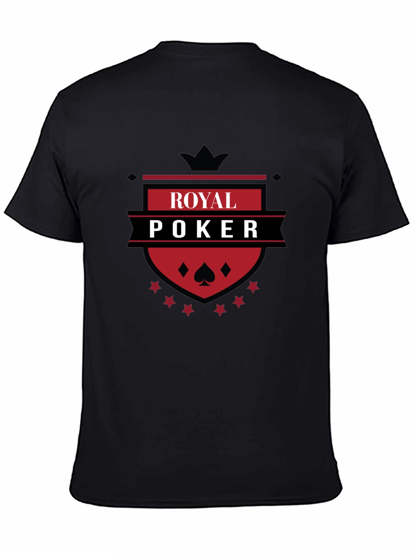 Royal Poker T-Shirt - Black Graphic Tee