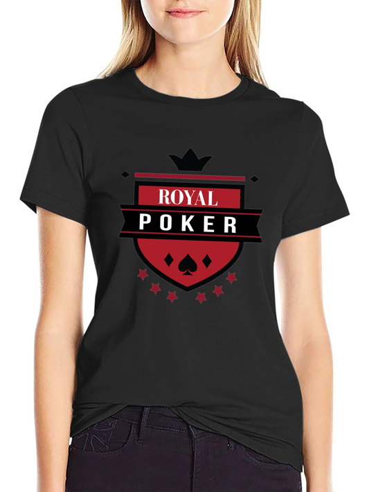 Royal Poker T-Shirt - Black Graphic Tee