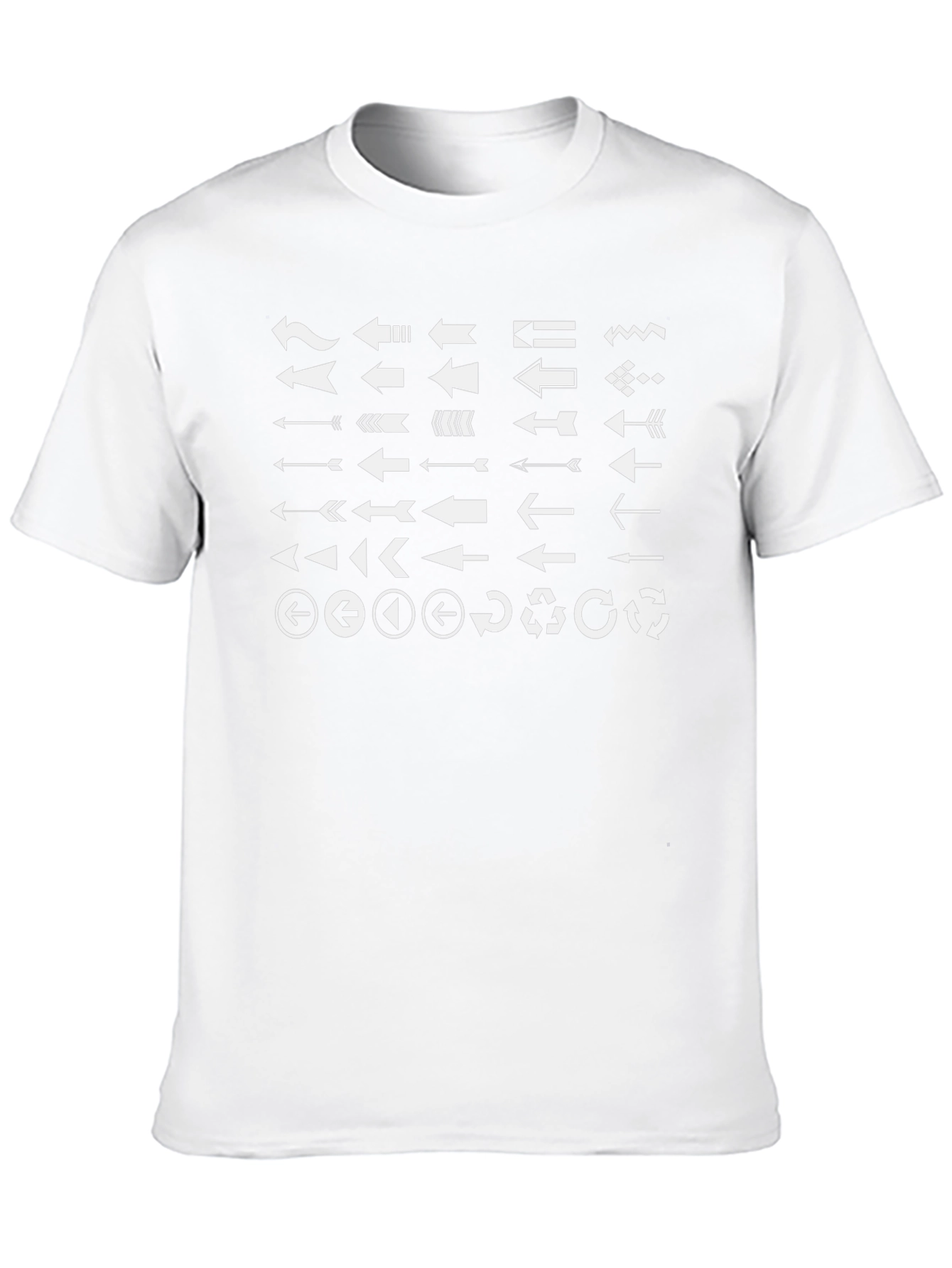Arrow Graphic Print Black T-Shirt