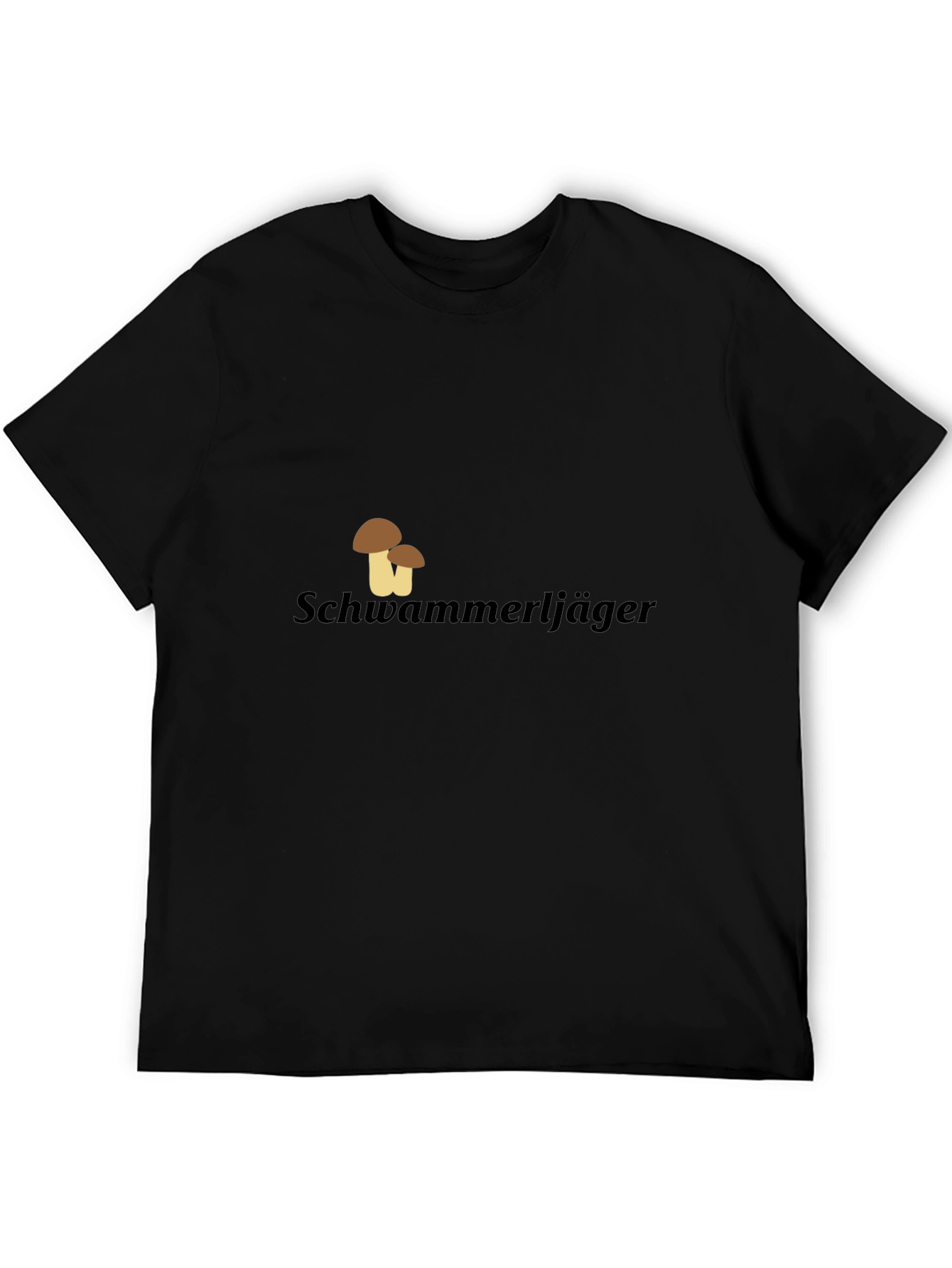 Schwammerljäger Mushroom Hunter Black T-Shirt