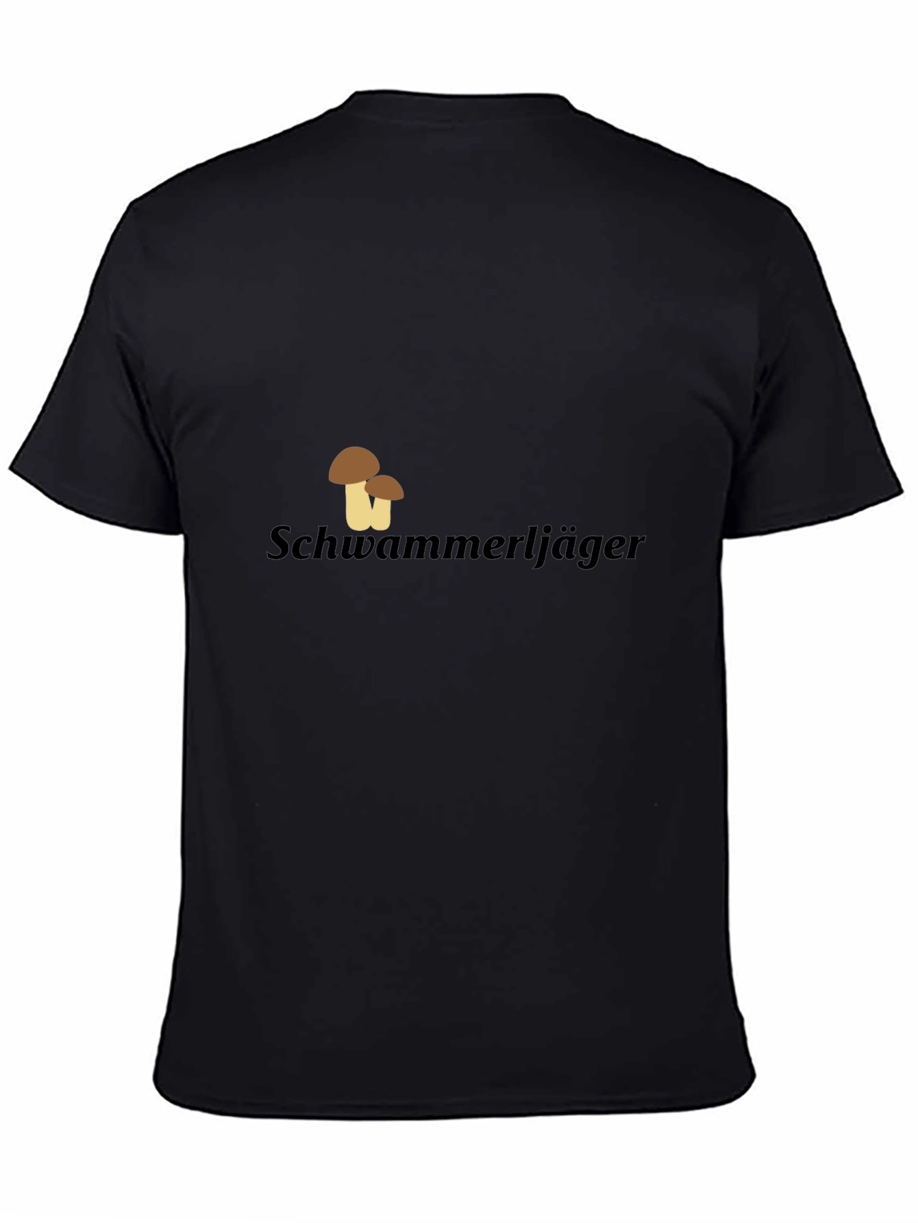 Schwammerljäger Mushroom Hunter Black T-Shirt