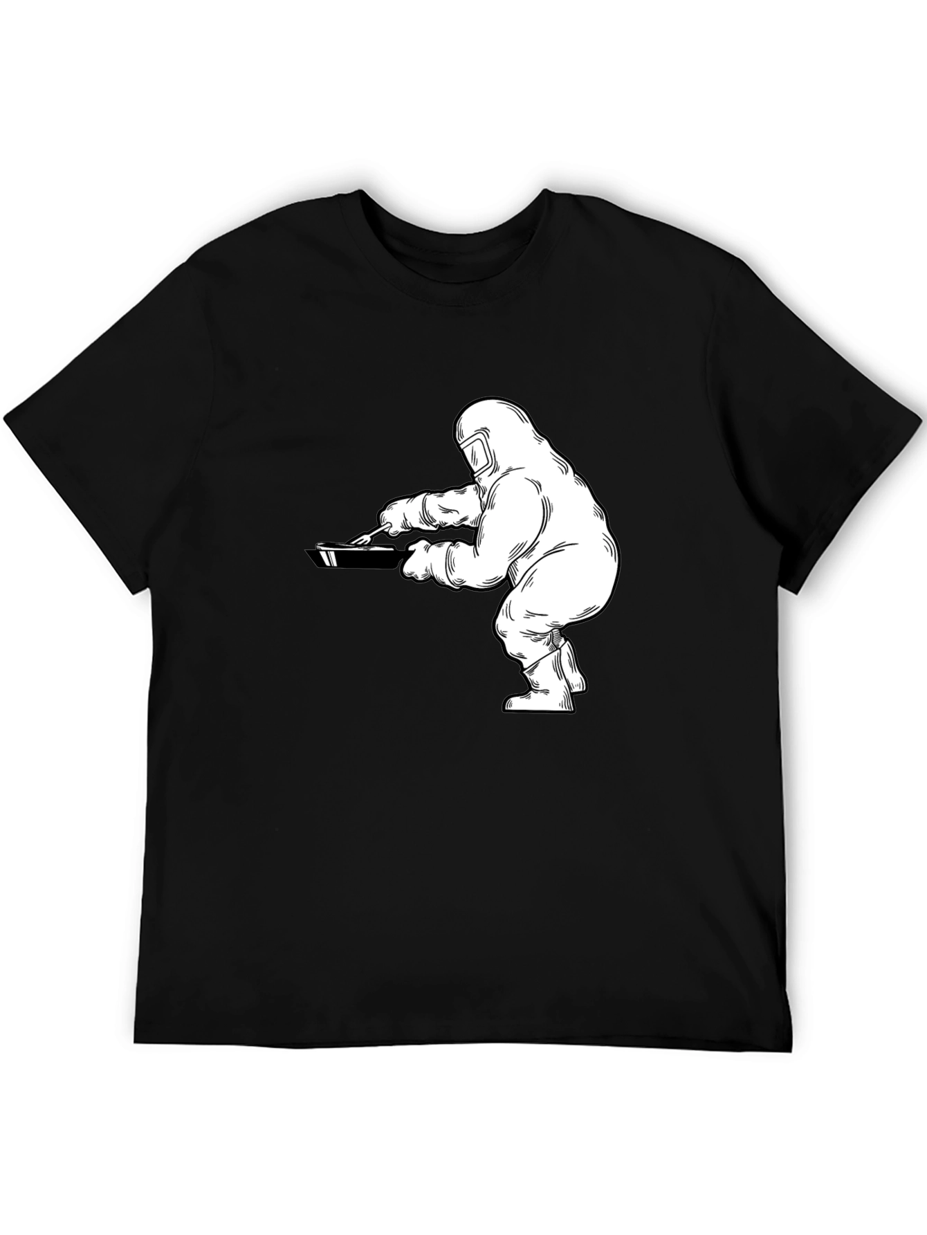 Hazmat Chef Graphic Tee - Black Cotton T-Shirt