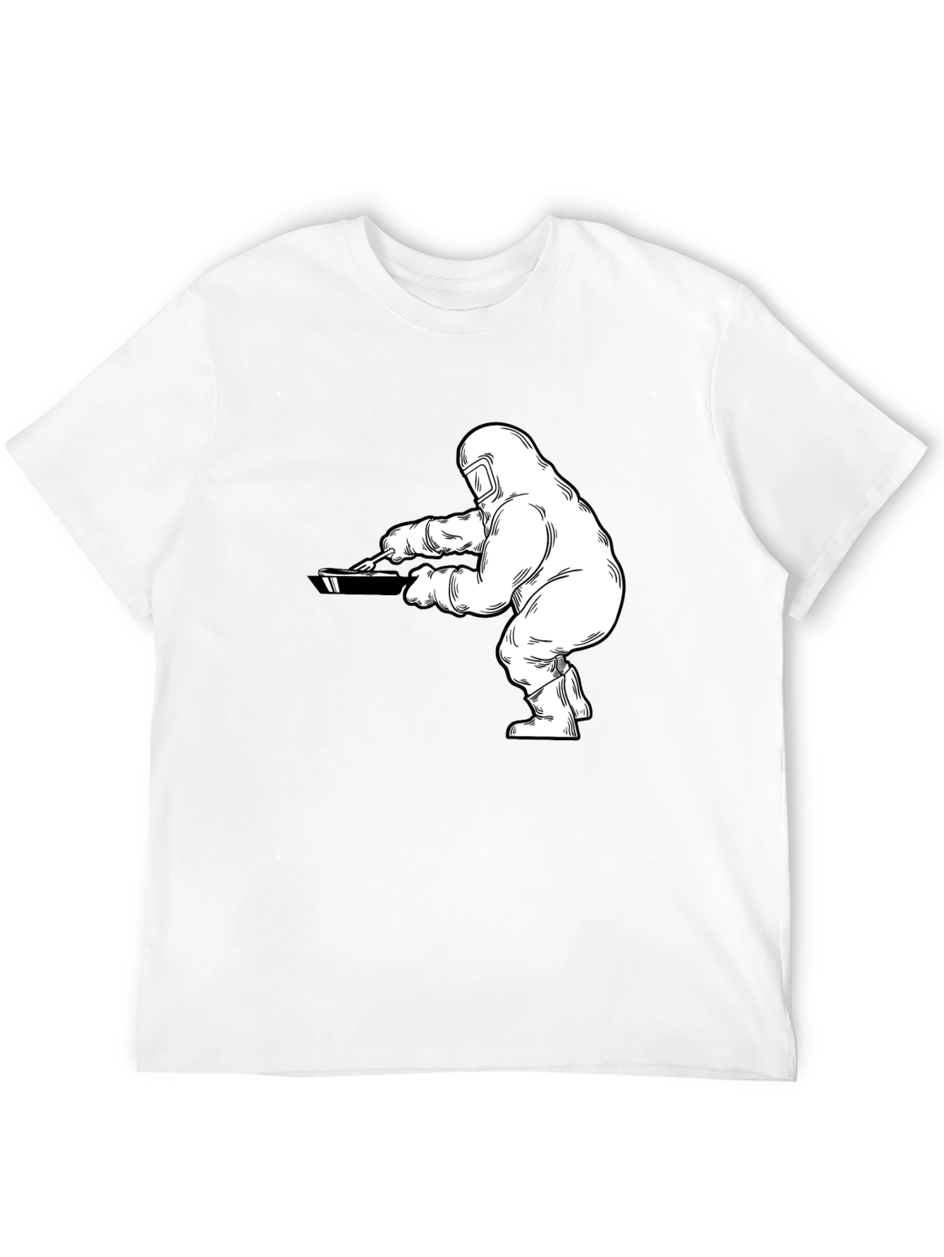Hazmat Chef Graphic Tee - Black Cotton T-Shirt